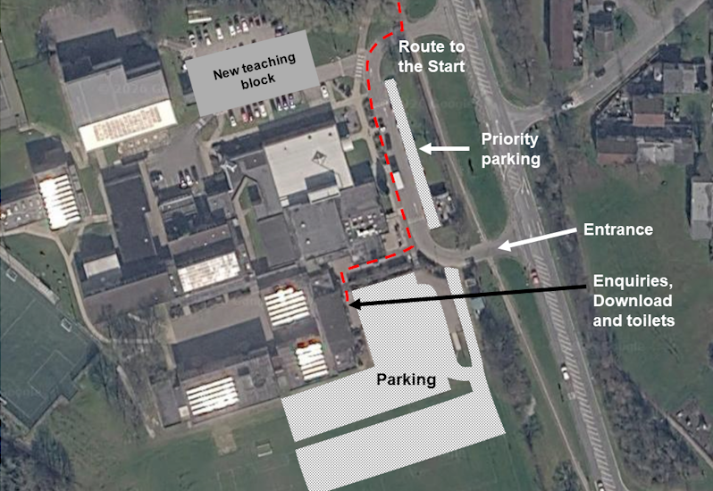 Map showing the layout of Greenfield Academy.